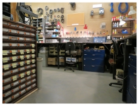 (Image: Electronics Shop Red Bench)