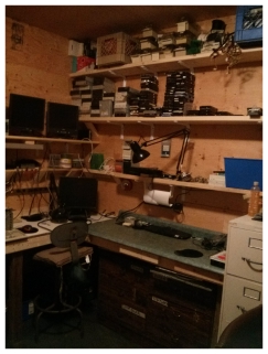 (Image: IT Land at AIEL Showing the
 Corner Work Benches and Shelving Above)