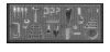 (Image Left: Tools on Pegboard)