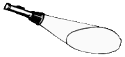 (Image Left: Flashlight and Beam)