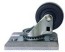(Image Right: Detachable Caster Secured to its
 Slide-Way Plate)
