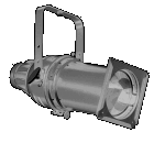 (Image Left: Ellipsoidal Stage Light)