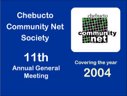 [Graphic: Chebucto AGM 2004.]  