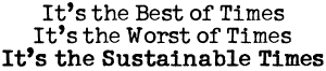 The Sustainable Times - solutions since 1995