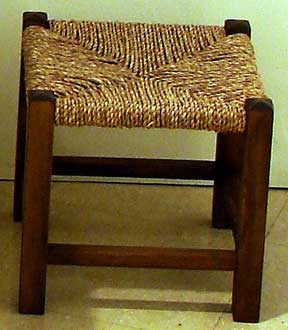 Rope woven seat base