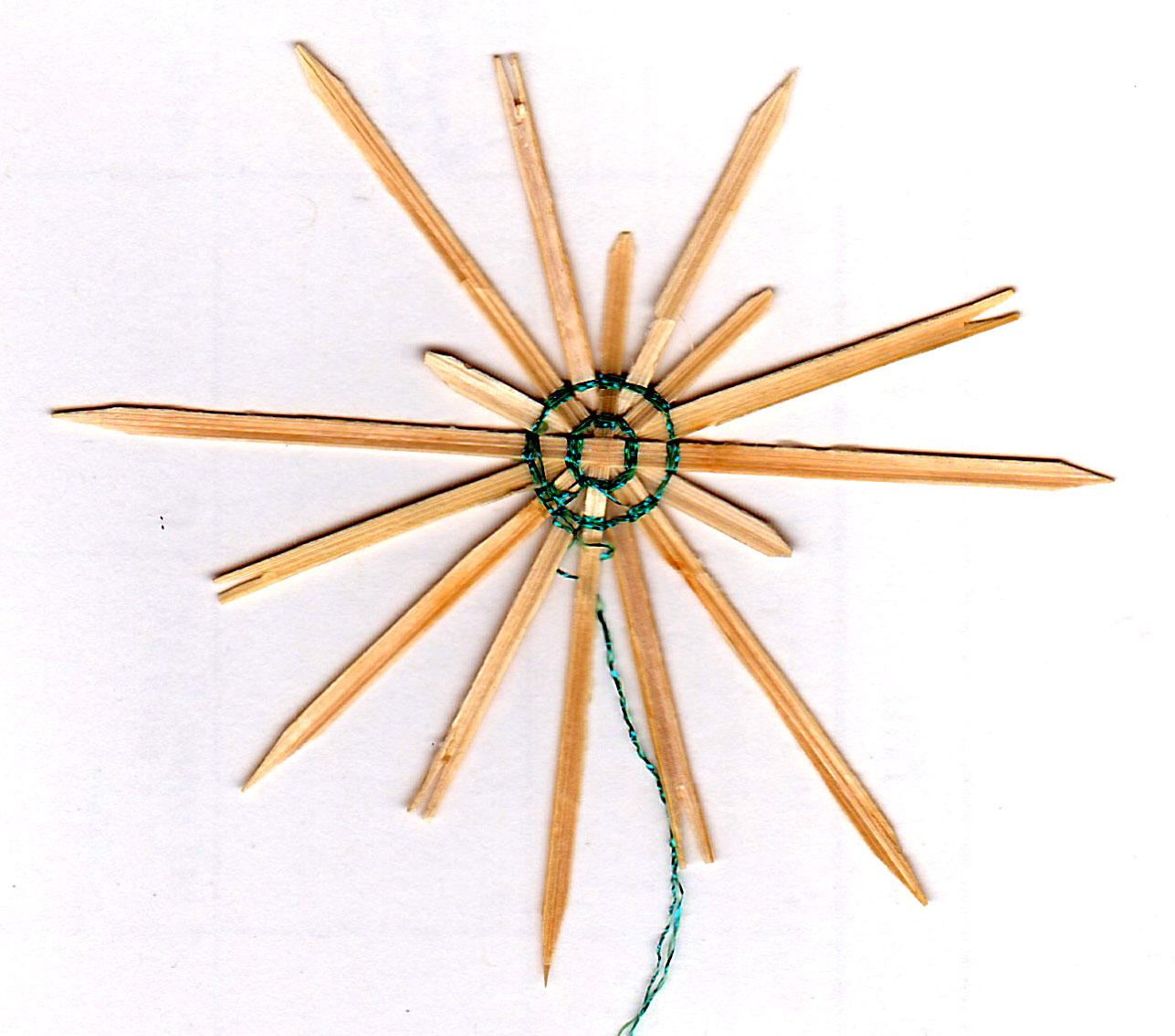 German Pressed Straw Star