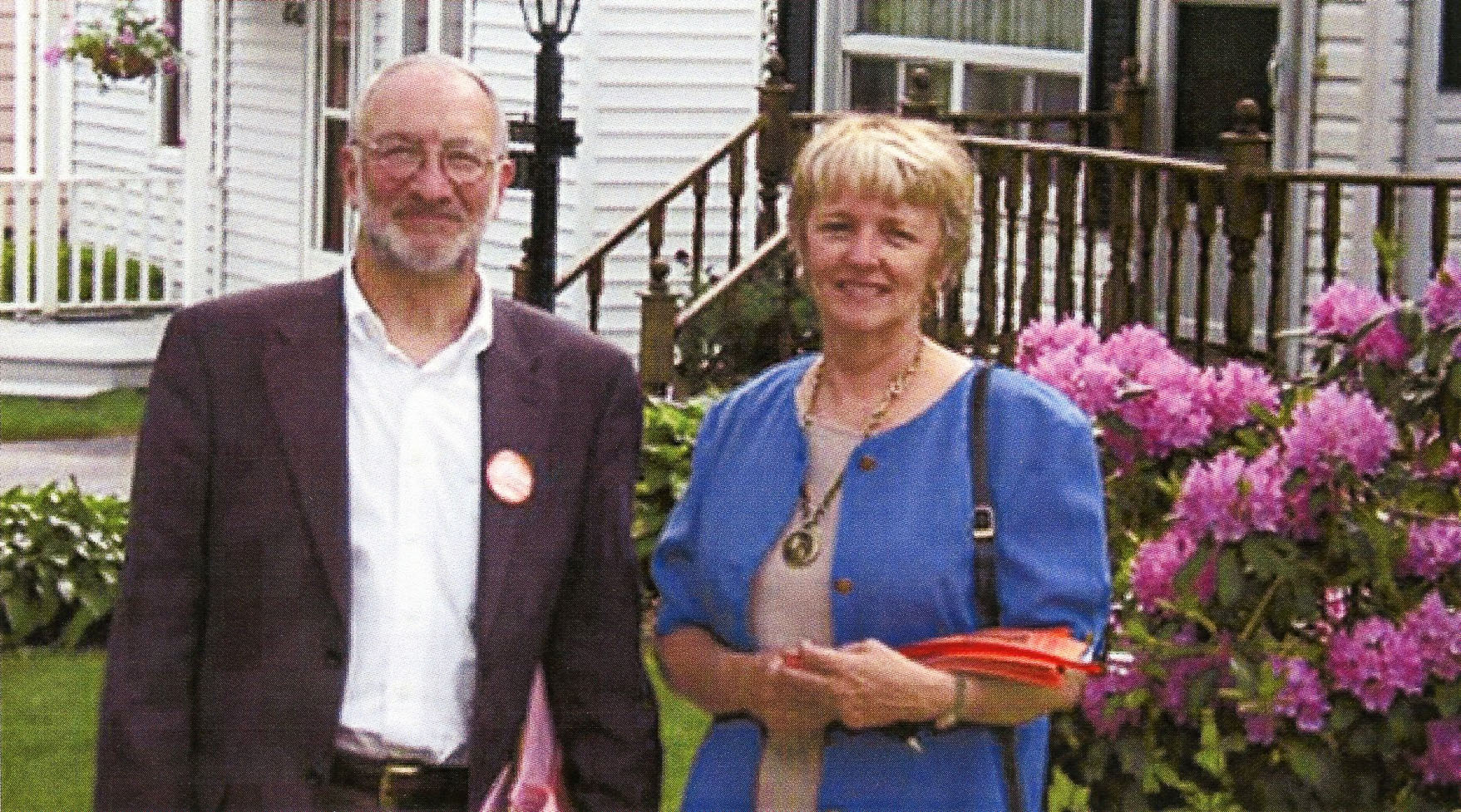 Howard Epstein Campaigning with Alexa McDonough.