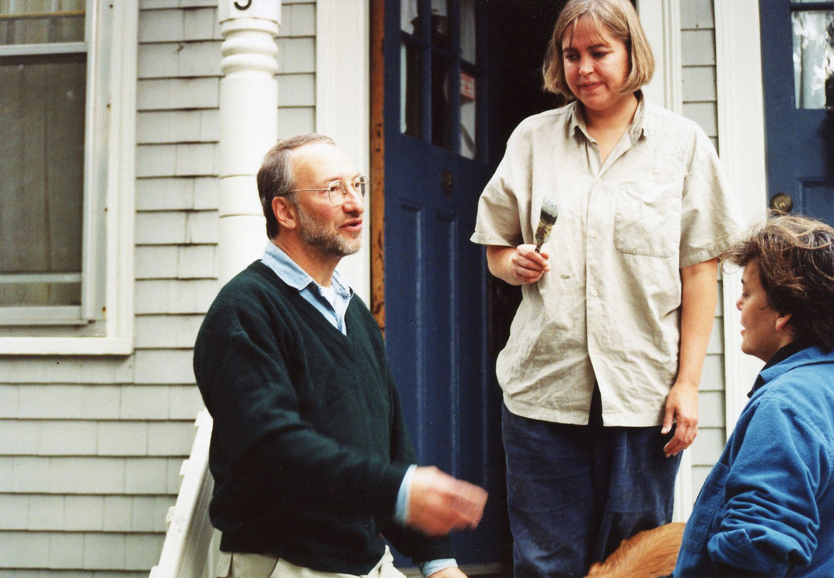 Howard Epstein campaigning in Halifax Chebucto