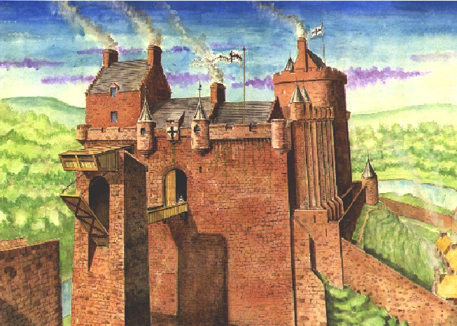 [Roslin Castle Painting by Andrew
Spratt]