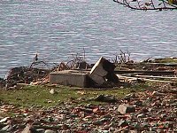 Photo: Wave damage to BBQ