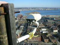 [Photo: Working on the Chebucto webcam.]  