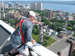 [Graphic: Working on the Chebucto webcam.]  