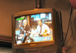 [Photo: CBC Radio studio monitor]  