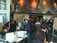 [Photo: Global Community Net Conference registration] 