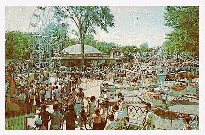 (Image: The Midway from a Higher Angle Showing Rides)