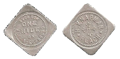 (Image: Obverse and Reverse of a Merry-Go-Round Token)
