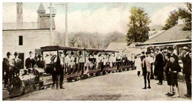 (A side view of the Park's Train near Concessions)