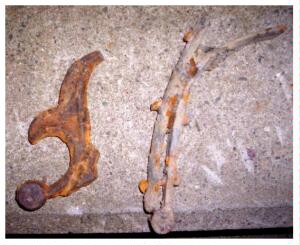 (Image: Metal Artifacts found on the Island in 2005)