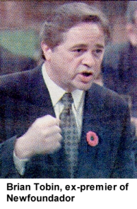 Ex-premier Tobin of Newfoundador
