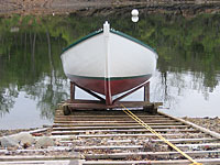 Sadie down the slipway