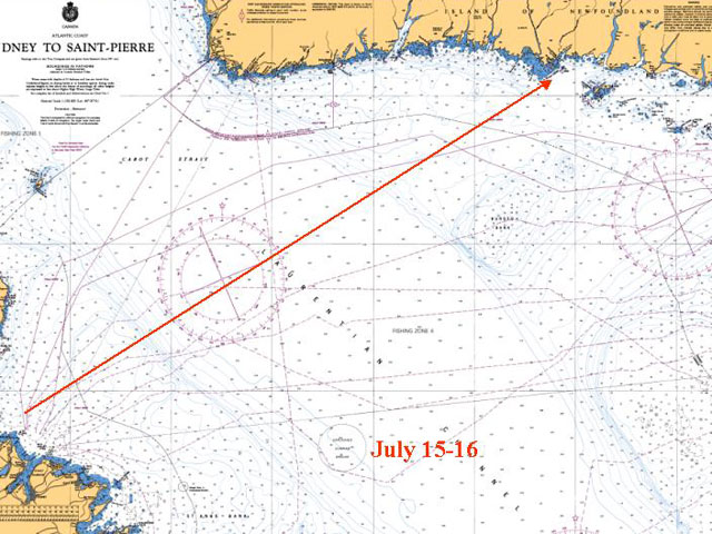 Crossing the Cabot Strait