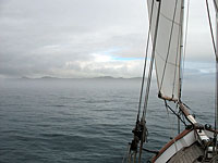 Bold headlands in the fog