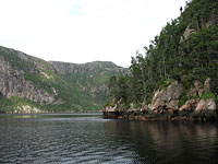 Entrance to Piccaire Harbour upper basin