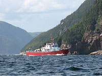 Ferry leaving McCallum