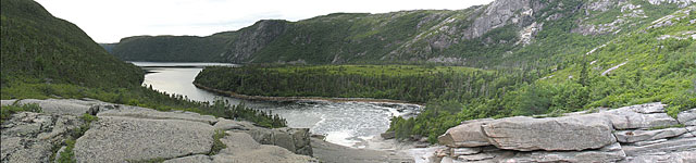 Morgan Arm from the top of the falls