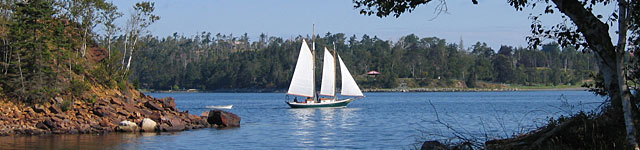 Concertina on her way home to Lunenburg