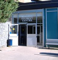 Back doors of MSVU Rosaria Student Center