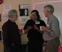 (Image: Richard Bonner talking to Club members.)