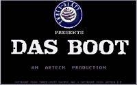 (Image: Das Boot opening screen.)