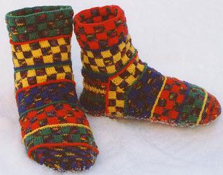 Technicolour Dreamboots, socks in double-knitting
