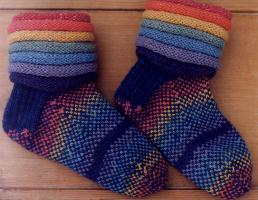 Rainbow Slouch Socks