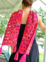 Pink Lady scarf: an airy delicate froth of colour.