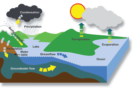 Thank you Environment Canada; click for the hydrologic cycle