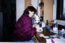Benthic Ecologist, Kim Hynes, at the NRC lab