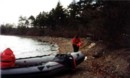 Benthic ecologist, Kim Hynes, and one of our partners, Phil from CFB Shearwater at Site-4, Morris lake