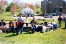 Our featured musician, Alastair D. Macdonald, entertaining the public at our Maynard Lake cleanup-June 2004