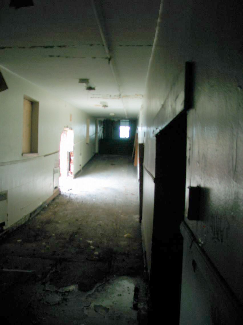 auditorium hallway, Nov., 2010