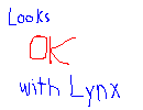 [Looks OK with Lynx]