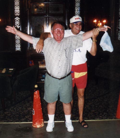 Eric (friend in front) and Alberto